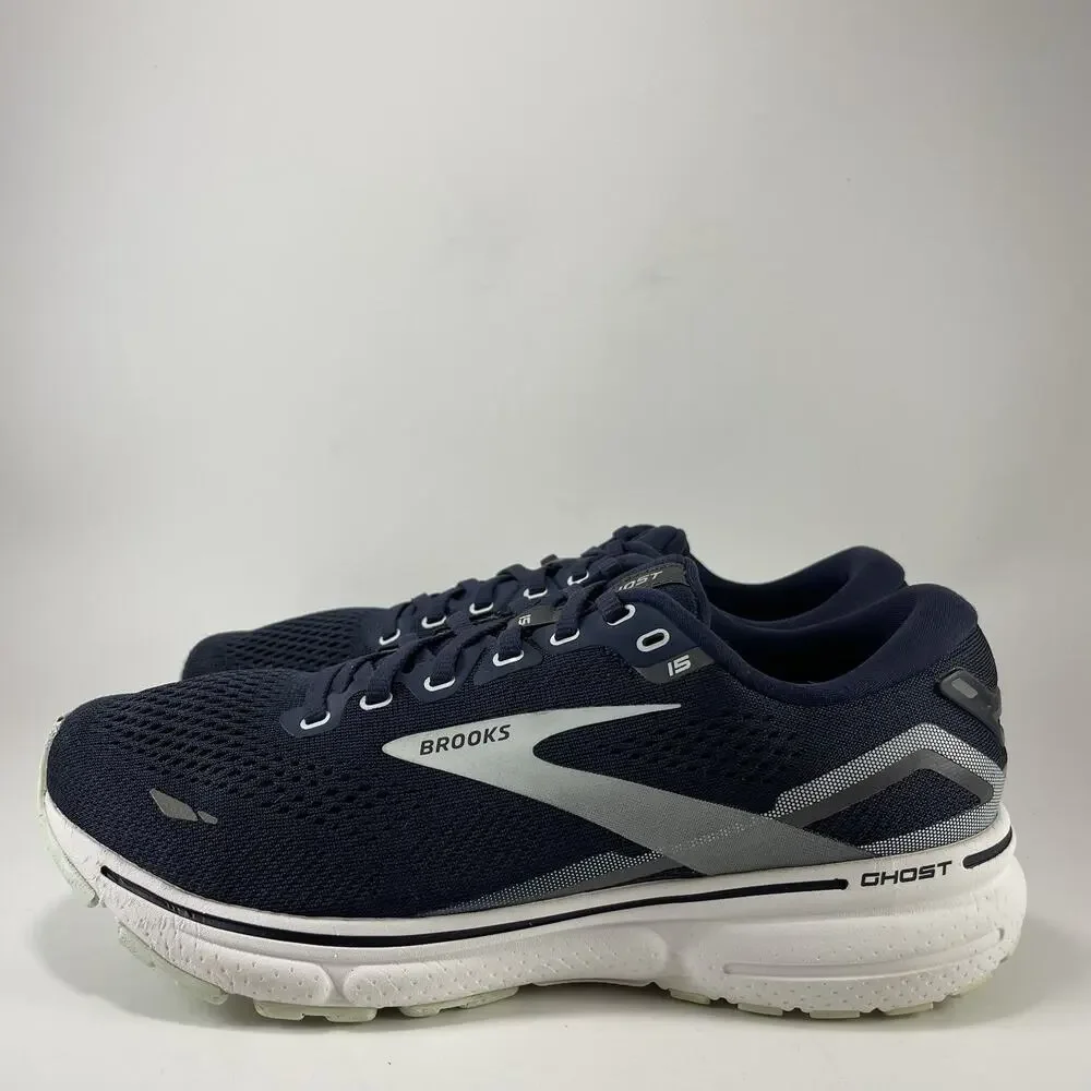 Brooks Ghost 14 Womens Size 10 Navy Blue White Running Shoes Sneakers